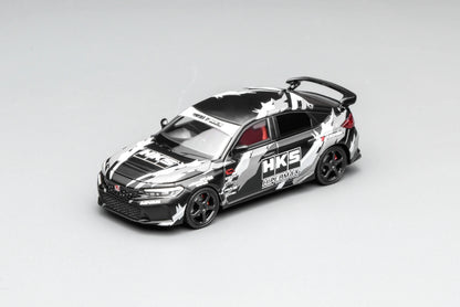 Motorhelix 1:64 Honda Civic TYPE R (FL5) HKS - Matte Black