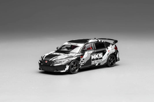 Motorhelix 1:64 Honda Civic TYPE R (FL5) HKS - Matte Black