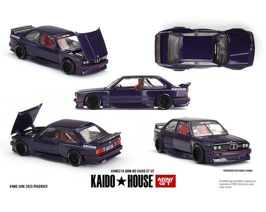 Kaido House x Mini-GT 1:64 BMW M3 Kaido GT V2 - Purple