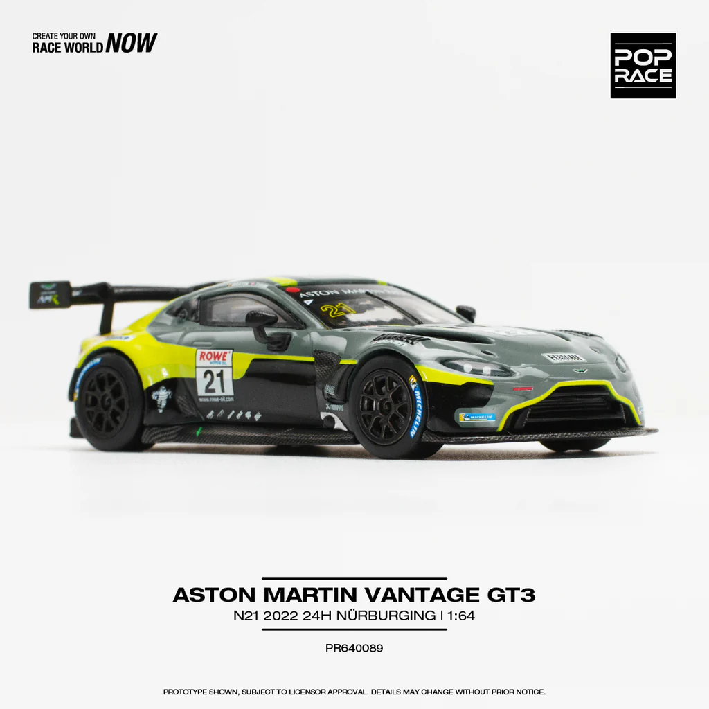 Pop Race 1:64 Aston Martin Vantage GT3 - N21 2022 24H Nürburgring