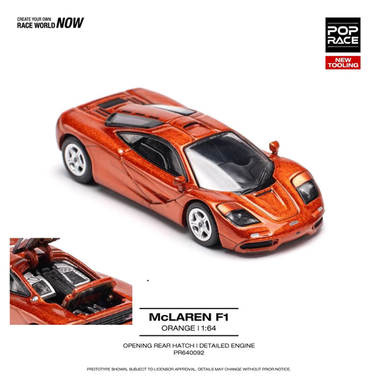 Pop Race 1:64 McLaren F1 Orange