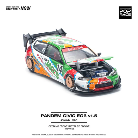 Pop Race 1:64 Pandem Civic EG6 v1.5 JACCS