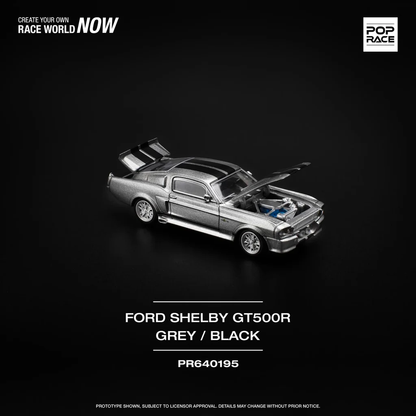 Pop Race 1:64 1967 Shelby Mustang GT500 - Grey/Black
