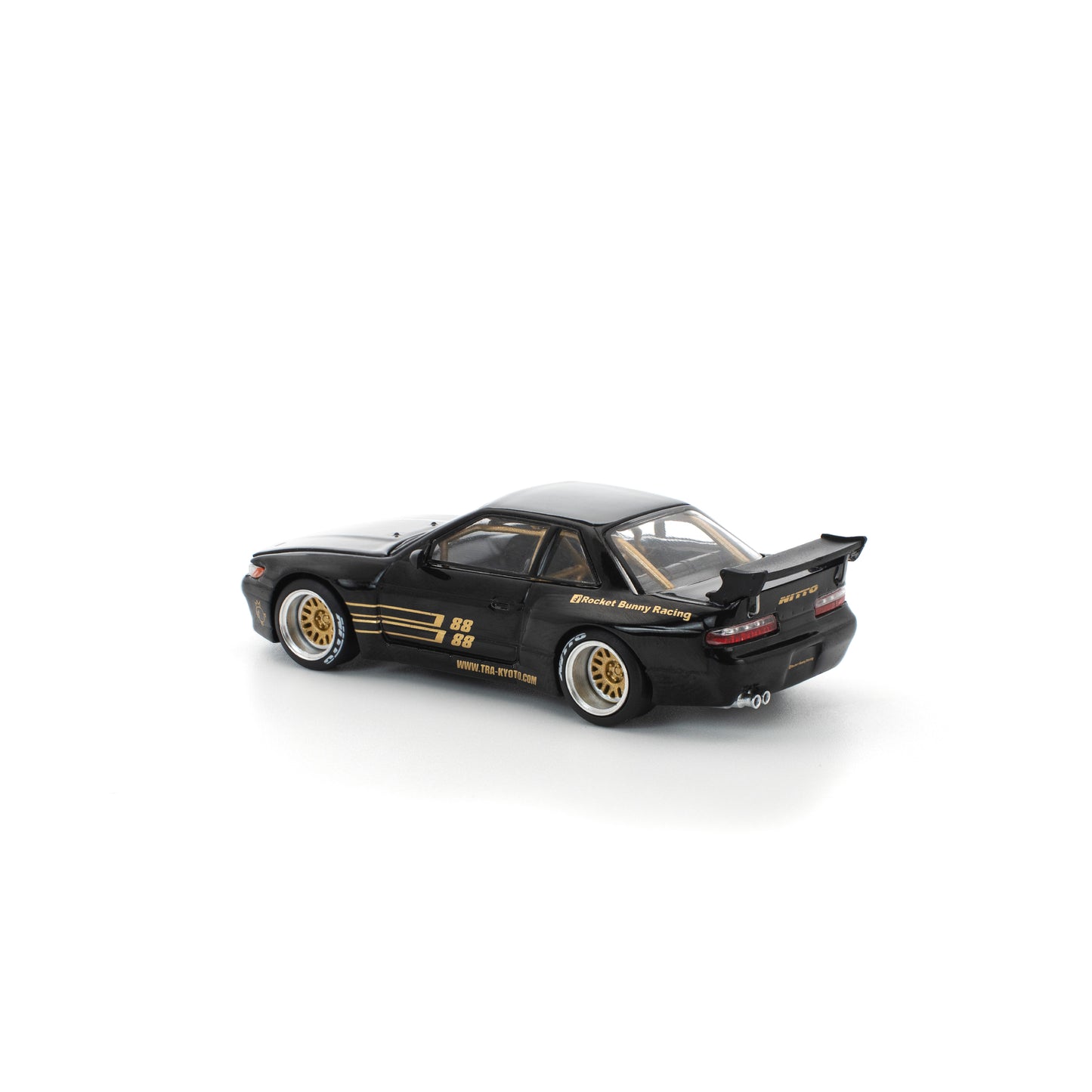 Pop Race 1:64 Pandem Nissan Silvia S13 - Black