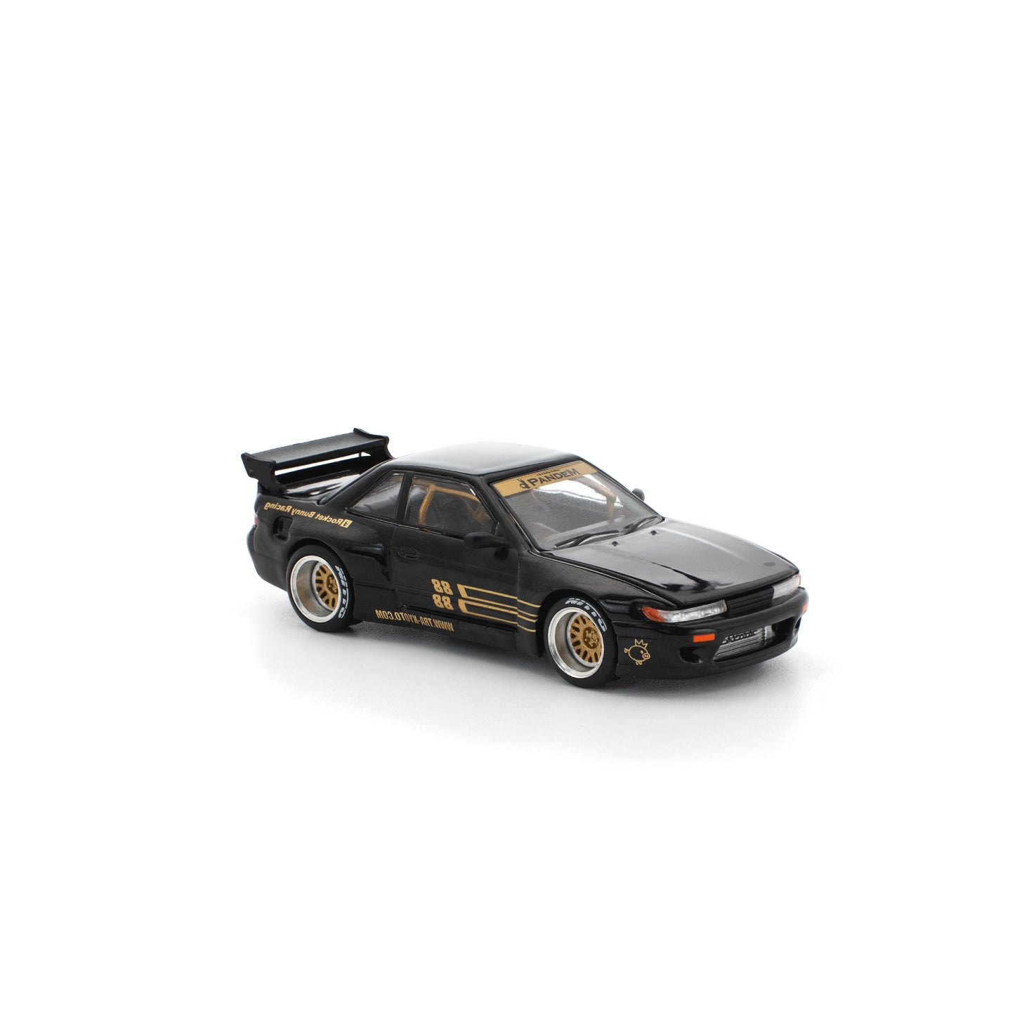 Pop Race 1:64 Pandem Nissan Silvia S13 - Black