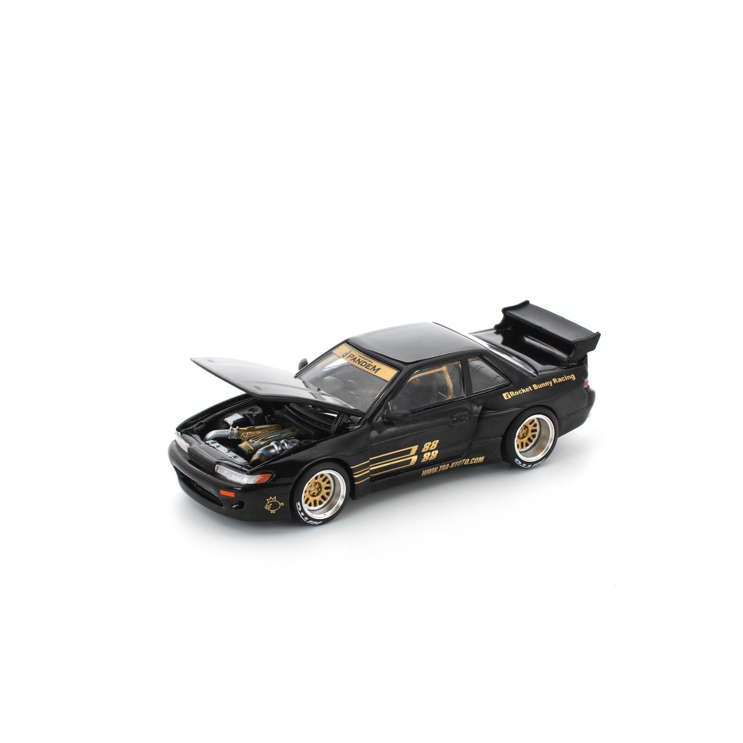 Pop Race 1:64 Pandem Nissan Silvia S13 - Black