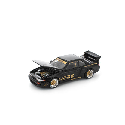 Pop Race 1:64 Pandem Nissan Silvia S13 - Black