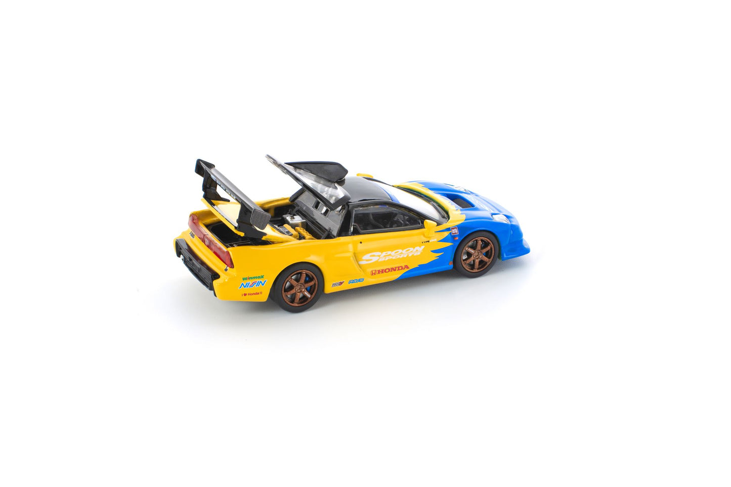 Pop Race 1:64 Spoon Honda NSX-R GT - Yellow/Blue