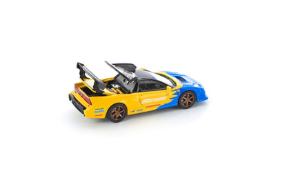 Pop Race 1:64 Spoon Honda NSX-R GT - Yellow/Blue