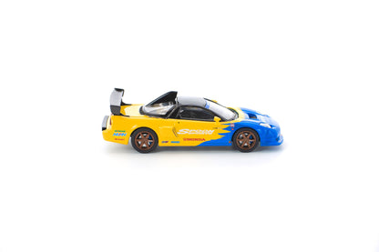 Pop Race 1:64 Spoon Honda NSX-R GT - Yellow/Blue