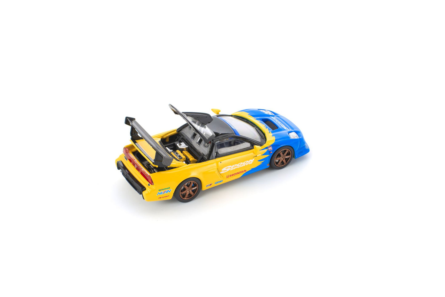 Pop Race 1:64 Spoon Honda NSX-R GT - Yellow/Blue