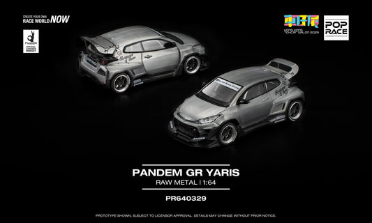 Pop Race 1:64 Pandem Toyota GR Yaris Raw Material (HK Toycar Salon 2025 Special Release)