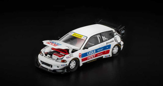 Pop Race 1:64 Pandem Honda Civic EG6 Los Angeles Edition