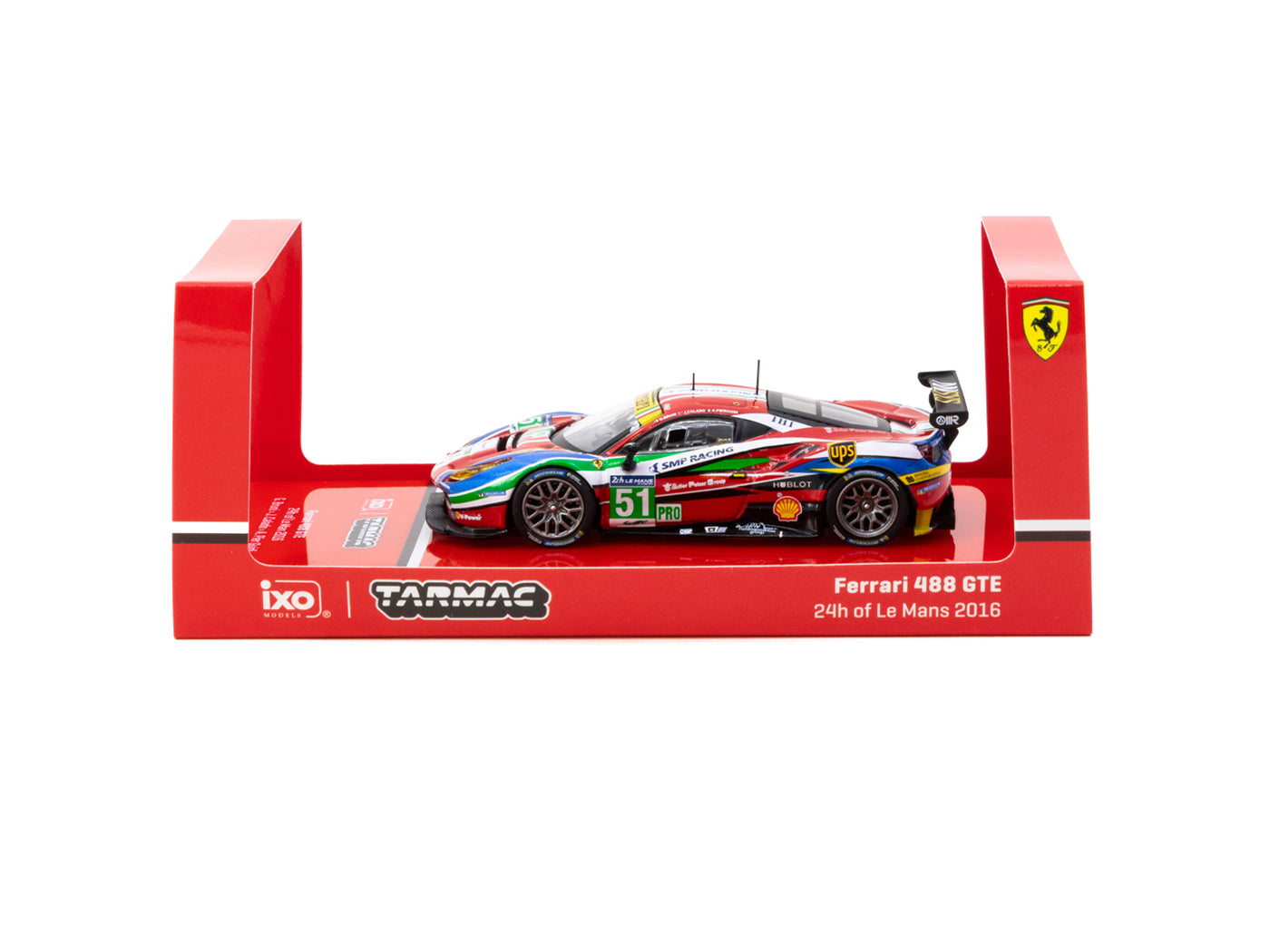 Tarmac Works HOBBY64 1:64 Ferrari 488 GTE 24h of Le Mans 2016 G. Bruni / J. Calado / A. Pier Guidi