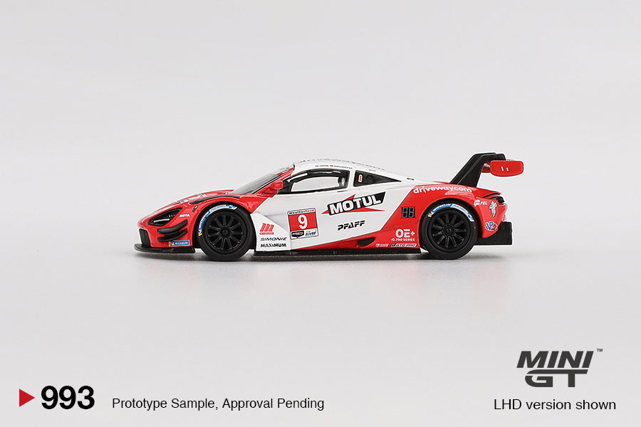 Mini GT 1:64 McLaren 720S GT3 Evo Pfaff Motorsports 2024 IMSA Laguna Seca