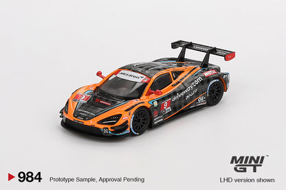 Mini GT 1:64 McLaren 720S GT3 Evo Pfaff Motorsports 2024 IMSA Daytona 24 Hrs