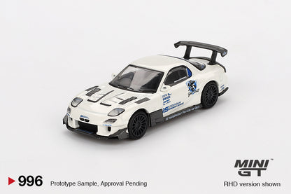 Mini GT 1:64 Mazda RX-7 (FD3S) Itosyoukai Rei-gouki with RE Amemiya - White