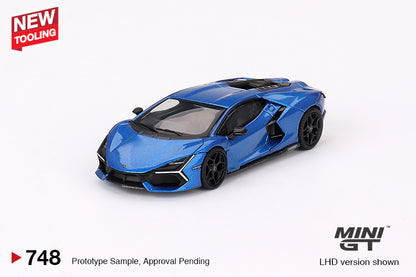 Mini GT 1:64 Lamborghini Revuelto - Blu Eleos