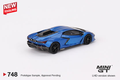 Mini GT 1:64 Lamborghini Revuelto - Blu Eleos
