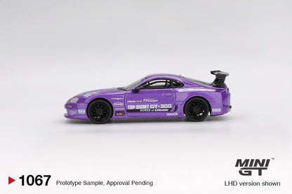 Mini GT 1:64 Toyota Supra (A80) Top Secret GT-300 Top Secret Purple