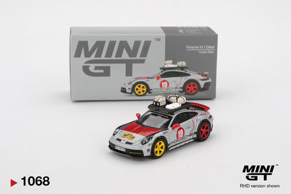 Mini GT 1:64 Porsche 911 Dakar "Mr. Darkar"- Silver