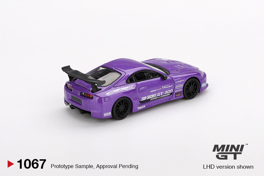 Mini GT 1:64 Toyota Supra (A80) Top Secret GT-300 Top Secret Purple