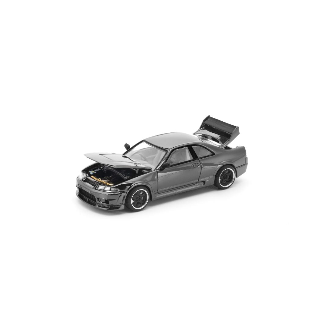 Pop Race 1:64 R33 GT-R - Dark Chrome Series