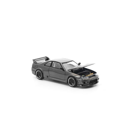 Pop Race 1:64 R33 GT-R - Dark Chrome Series