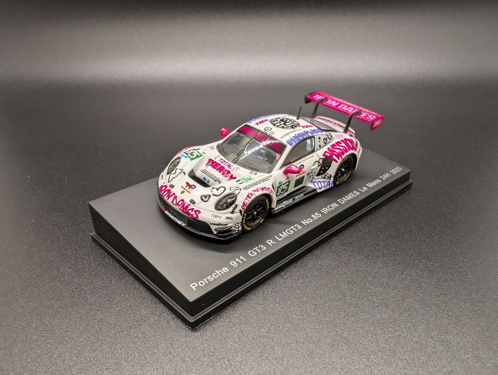 Spark 1:64 Porsche 911 GT3 R LMGT3 No.85 IRON DAMES Le Mans 24H 2025 C. Martin - R. Frey - S. Bovy